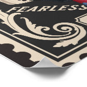 Niedliche Dackel Dackel trinken Kaffee Poster (Ecke)