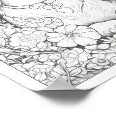 Niedliche Dackel Dochtfarbenpammer Poster (Ecke)