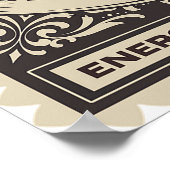 Niedliche Dackel Driving Golden Sausage Car Poster (Ecke)