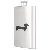 Niedliche Dackel Flachmann (Links)