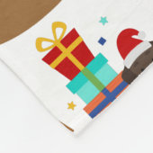 Niedliche Dackel Fleecedecke (Ecke)