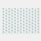 Niedliche Dackel Frohe Weihnachten Geschenkpapier Set (Vorderseite 2)