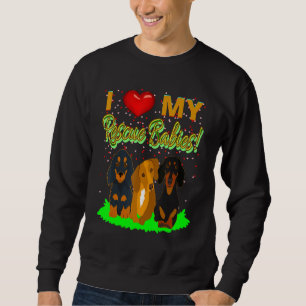 Niedliche Dackel Funny Dackel Hund I Liebe My Resc Sweatshirt