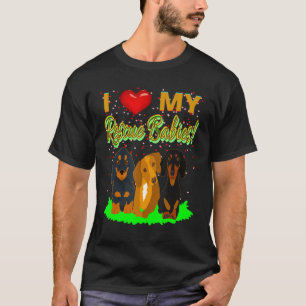 Niedliche Dackel Funny Dackel Hund I Liebe My Resc T-Shirt