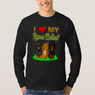 Niedliche Dackel Funny Dackel Hund I Liebe My Resc T-Shirt