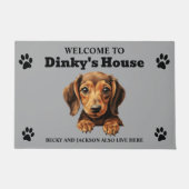 Niedliche Dackel Fußmatte (Vorderseite)