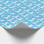 Niedliche Dackel Geschenkpapier (Ecke)
