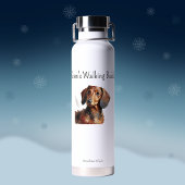 Niedliche Dackel' Gram's Walking Buddy personalisi Trinkflasche