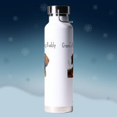 Niedliche Dackel' Gram's Walking Buddy personalisi Trinkflasche
