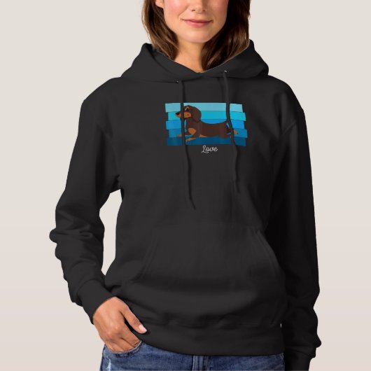 Niedliche Dackel Hoodie (Vorderseite)