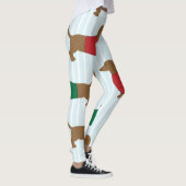 Niedliche Dackel Hund drucken Leggings (Rechts)