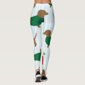 Niedliche Dackel Hund drucken Leggings (Rückseite)
