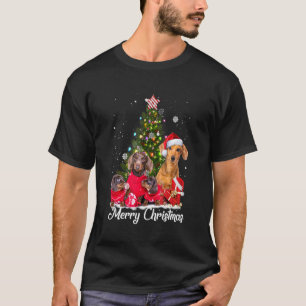 Niedliche Dackel Hund Hat Weihnachtszeit Dackel T T-Shirt