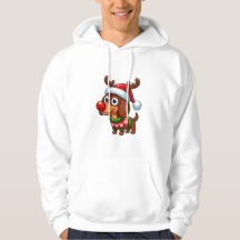 Niedliche Dackel Hund Rudolph Cartoon