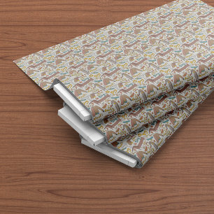 Niedliche Dackel Hunde Cartoon Nahtloses Muster Stoff