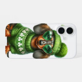 NIEDLICHE DACKEL HUNDE IN IRISCHEN KLEIDEN iPhone 16 HÜLLE (Rückseite (Horizontal))