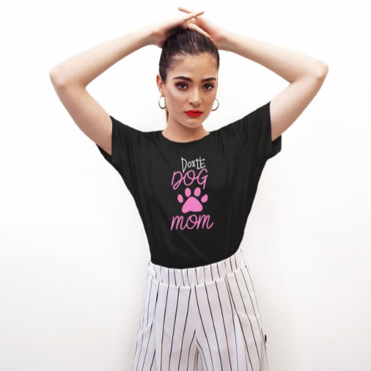 Niedliche Dackel Hunde Mama Paw T-Shirt