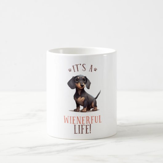Niedliche Dackel Hundebonat Kaffeetasse (Mittel)