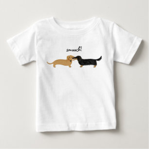 Niedliche Dackel-HundeLiebe Dackelnsmooch- Baby T-shirt