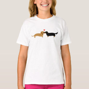 Niedliche Dackel-HundeLiebe Dackelnsmooch- T-Shirt