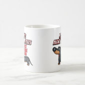 Niedliche Dackel ignoriert Regeln Kaffeetasse (Mittel)