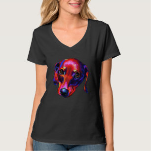 Niedliche Dackel im Stil der Pop T-Shirt