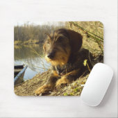 Niedliche Dackel in dem See Mousepad (Mit Mouse)