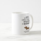 Niedliche Dackel-Kaffee-Tee-Tasse Kaffeetasse (VorderseiteRechts)