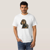 Niedliche Dackel (Miniaturbrown kurzhaarig) T-Shirt (Vorne ganz)