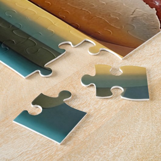 Niedliche Dackel mit Hot Dog Puzzle (Seite)