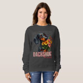 Niedliche Dackel Mommy Sweatshirt (Vorne ganz)