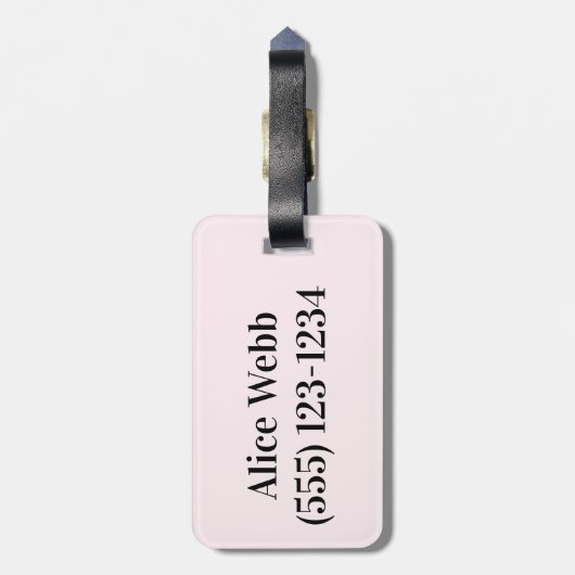 Niedliche Dackel Personalisiert Gepäckanhänger (Rückseite vertikal)