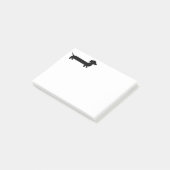Niedliche Dackel Post-it Klebezettel (angewinkelt)