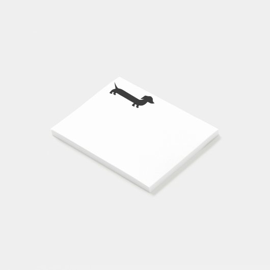 Niedliche Dackel Post-it Klebezettel (angewinkelt)