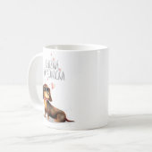Niedliche Dackel Puppy Coffee Tasse - Hunde Lover (Vorderseite Links)