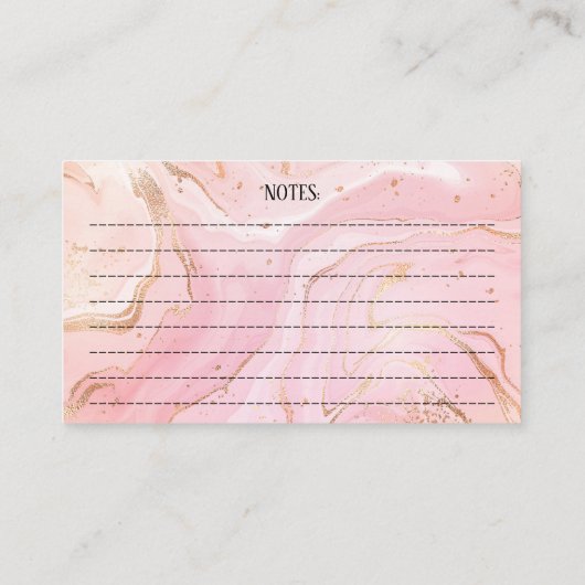 Niedliche Dackel Pups Pate Sitter Pink Gold Agate Visitenkarte (Rückseite)