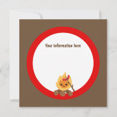 niedliche Dackel Roast Party Einladung hinzufügen  (Rückseite)