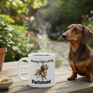 Niedliche Dackel Sandy Brown Morning Kaffeetasse