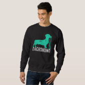 Niedliche Dackel Sweatshirt (Vorne ganz)