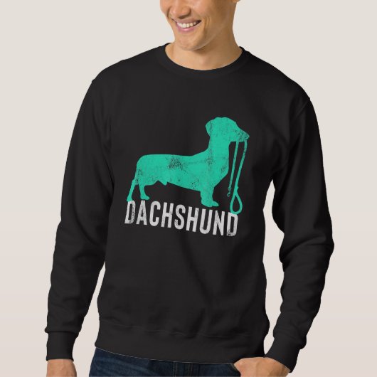 Niedliche Dackel Sweatshirt (Vorderseite)