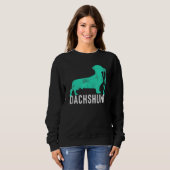 Niedliche Dackel Sweatshirt (Vorne ganz)