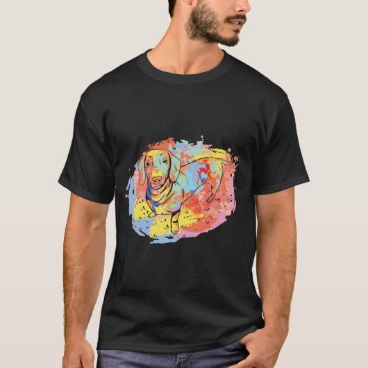 Niedliche Dackel T-Shirt (Vorderseite)