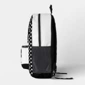 Niedliche Dackel und Polka Dots Bedruckter Rucksack (Rechts)