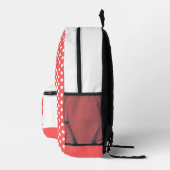 Niedliche Dackel und Polka Dots Bedruckter Rucksack (Rechts)