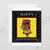 Niedliche Dackel Valentine Feiertagspostkarte (Vorne/Hinten)