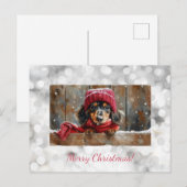 Niedliche Dackel Weihnachten (Vorne/Hinten)