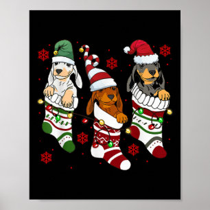 Niedliche Dackel Weihnachten Hund Lover Mama Vater Poster