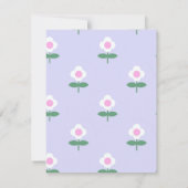 Niedliche Dackel Weiner Dog Lover Party Rosa RSVP Karte (Rückseite)