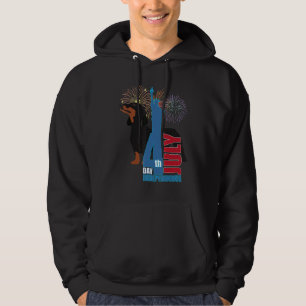 Niedliche Dackel Witzige Dackel Unabhängigkeitstag Hoodie