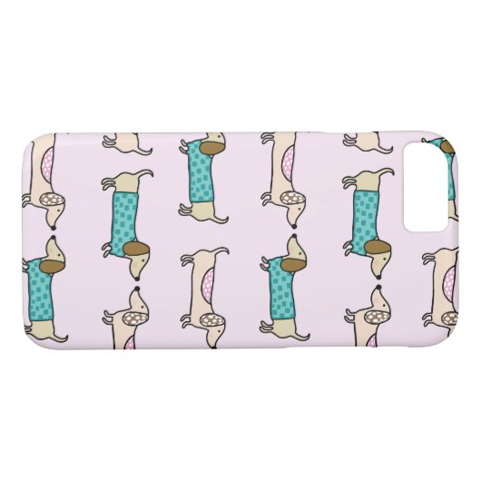 Niedliche Dackeln Case-Mate iPhone Hülle (Rückseite (Horizontal))